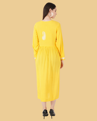 ANGRAKHA CHIKANKARI KURTA DRESSS